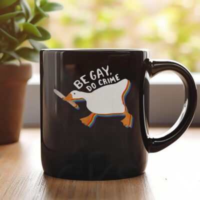 Vintage Be Gay Do Crime Washed Mug 20241