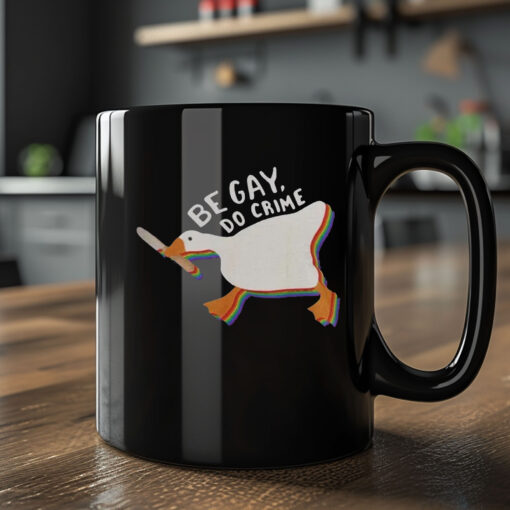 Vintage Be Gay Do Crime Washed Mug 20242