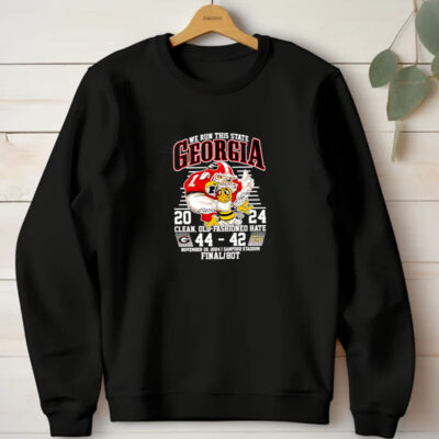 We run this State Georgia 20 24 Yellow Jackets mascot T-Shirt1