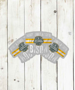 2024 FCS National Champs Logo Stripe Stickers