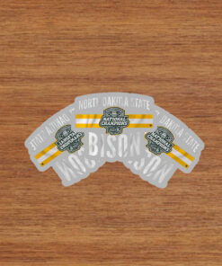 2024 FCS National Champs Logo Stripe Stickers