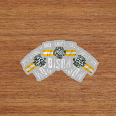 2024 FCS National Champs Logo Stripe Stickers