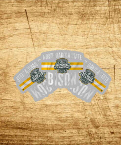 2024 FCS National Champs Logo Stripe Stickers