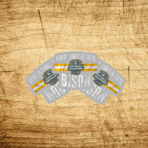 2024 FCS National Champs Logo Stripe Stickers