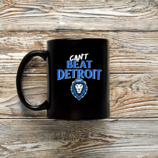 Can't Beat Detroit Grit Detroit Football 2025 Mug Coffee