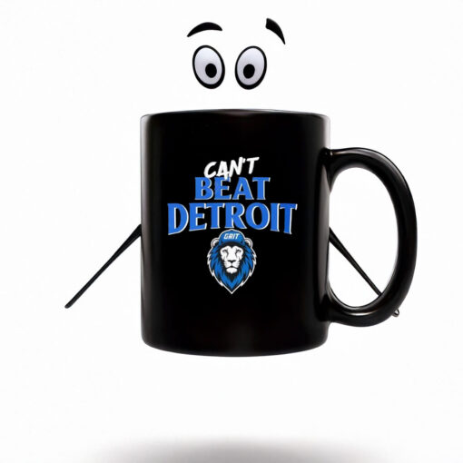 Can't Beat Detroit Grit Detroit Football 2025 Mug Coffee