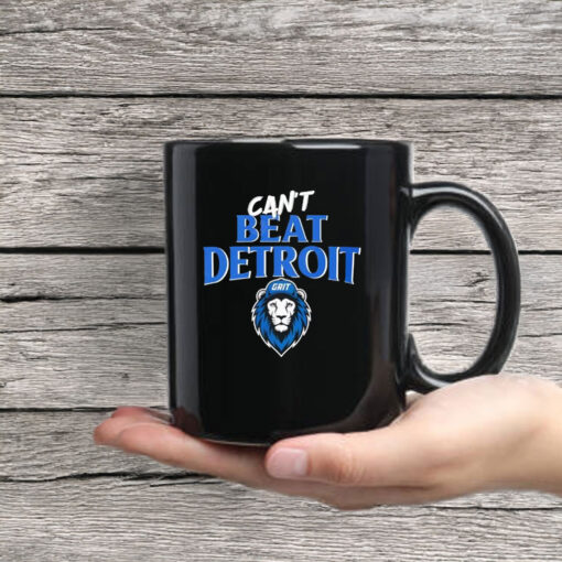 Can't Beat Detroit Grit Detroit Football 2025 Mug Coffee