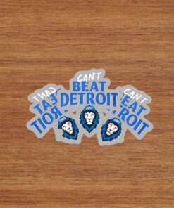 Can't Beat Detroit Grit Detroit Football 2025 Stickers