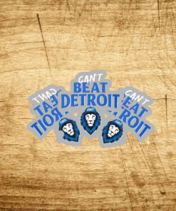 Can't Beat Detroit Grit Detroit Football 2025 Stickers