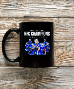 Detroit Lions NFC North Division Champions 2024-2025 Mug Coffee