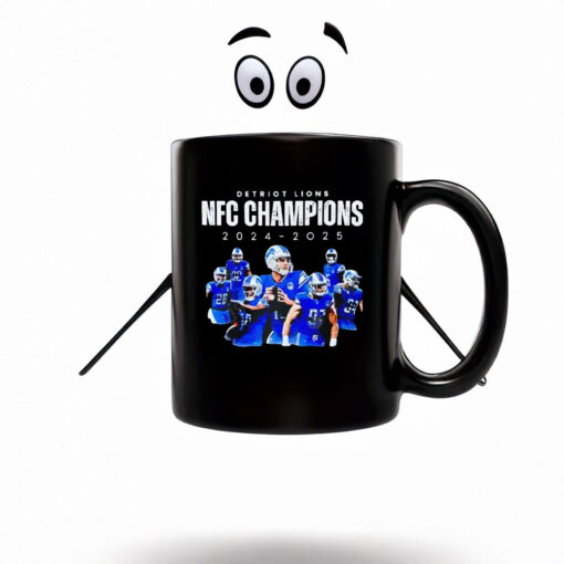 Detroit Lions NFC North Division Champions 2024-2025 Mug Coffee