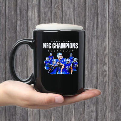 Detroit Lions NFC North Division Champions 2024-2025 Mug Coffee