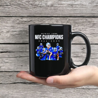 Detroit Lions NFC North Division Champions 2024-2025 Mug Coffee