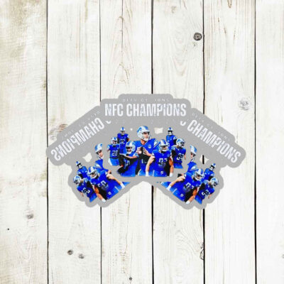 Detroit Lions NFC North Division Champions 2024-2025 Stickers