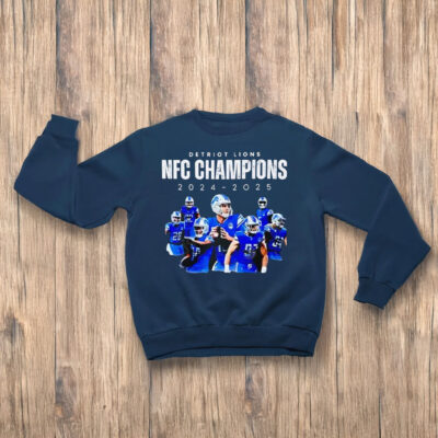 Detroit Lions NFC North Division Champions 2024-2025 T-shirts