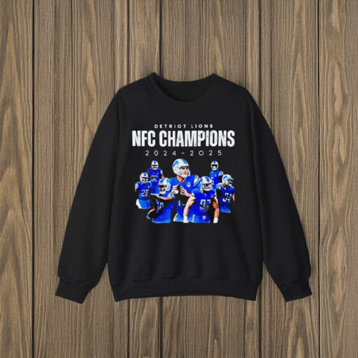 Detroit Lions NFC North Division Champions 2024-2025 T-shirts