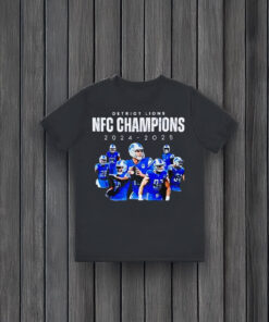 Detroit Lions NFC North Division Champions 2024-2025 T-shirts