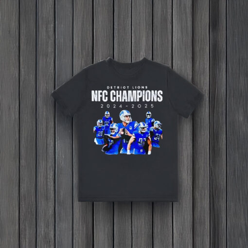 Detroit Lions NFC North Division Champions 2024-2025 T-shirts