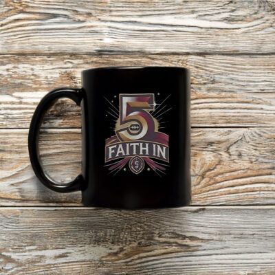 Faith In 5 Washington Commanders Jayden Daniels Mug Coffee