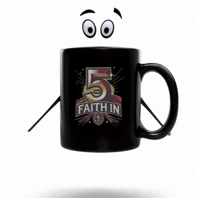 Faith In 5 Washington Commanders Jayden Daniels Mug Coffee