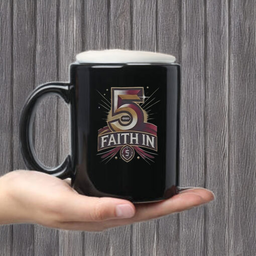 Faith In 5 Washington Commanders Jayden Daniels Mug Coffee