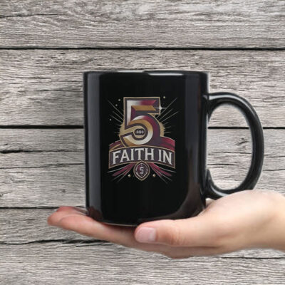 Faith In 5 Washington Commanders Jayden Daniels Mug Coffee