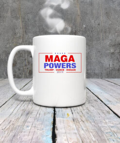 Hulk Hogan wearing Maga Powers Trump Vance Hogan 2025 Mug Coffee