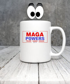 Hulk Hogan wearing Maga Powers Trump Vance Hogan 2025 Mug Coffee