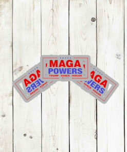 Hulk Hogan wearing Maga Powers Trump Vance Hogan 2025 Stickers