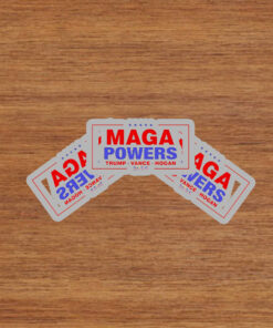 Hulk Hogan wearing Maga Powers Trump Vance Hogan 2025 Stickers