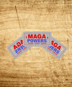 Hulk Hogan wearing Maga Powers Trump Vance Hogan 2025 Stickers