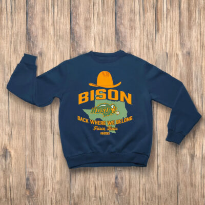 North Dakota State Bison Football 2024 NCAA Division back where we belong T-shirts