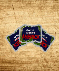 The Blank Spot Gulf Of America Stickers