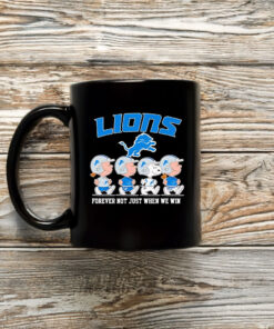 The Peanuts Detroit Lions forever not just when we win Mug Coffee