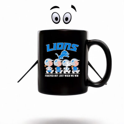 The Peanuts Detroit Lions forever not just when we win Mug Coffee