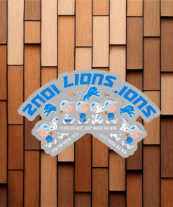 The Peanuts Detroit Lions forever not just when we win Stickers